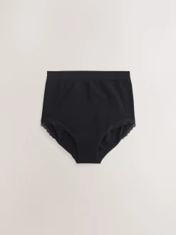 Seraphine Katoenen Geribbelde Jersey Zwangerschaps- en Postpartumonderbroeken 5 Pack