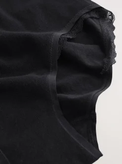 Seraphine Katoenen Geribbelde Jersey Zwangerschaps- en Postpartumonderbroeken 5 Pack