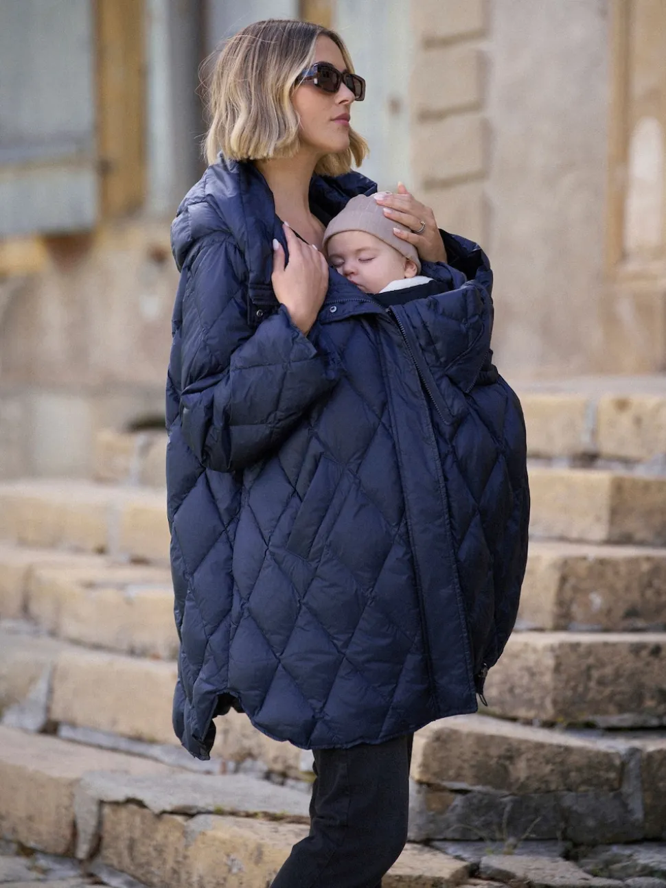 Seraphine Lightweight Quilted 3 in 1 Maternity & Babywearing Coat