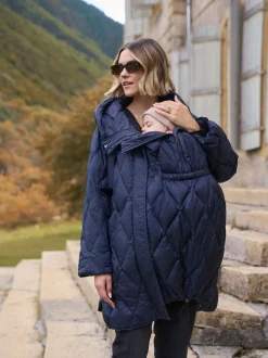 Seraphine Lightweight Quilted 3 in 1 Maternity & Babywearing Coat