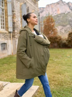 Seraphine Maternity & Babywearing Versatile Coat with Separate Inner Quilted