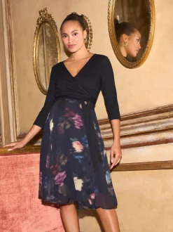 Seraphine Maternity & Nursing Wrap Dress