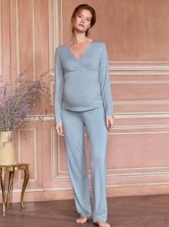 Seraphine Maternity & Nursing Super Soft Bamboo Jersey Pyjamas 2 Piece Set