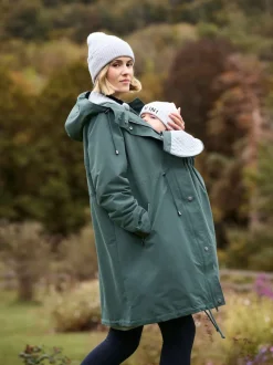 Seraphine Maternity Green Lightweight Parka