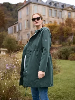 Seraphine Maternity Green Lightweight Parka