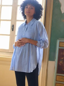Seraphine Maternity Pintuck Shirt