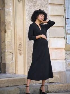 Seraphine Maternity Pointelle Knit Dress