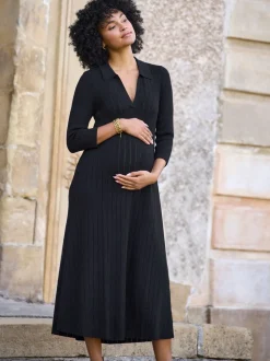 Seraphine Maternity Pointelle Knit Dress