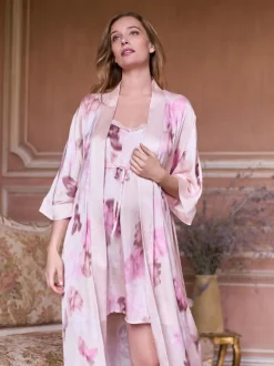 Seraphine Maternity Satin Kimono