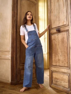 Seraphine Maternity Wide Leg Dungarees