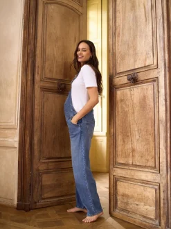 Seraphine Maternity Wide Leg Dungarees