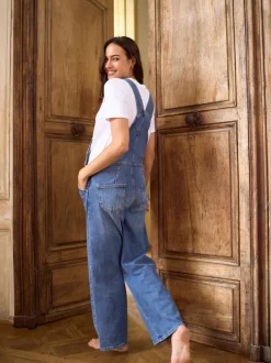 Seraphine Maternity Wide Leg Dungarees