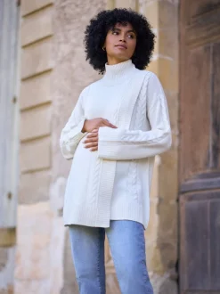 Seraphine Premium 100% Merino Wool Maternity & Nursing Longline Jumper