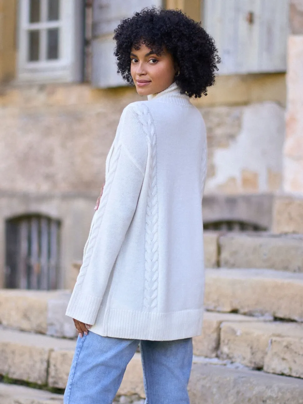 Seraphine Premium 100% Merino Wool Maternity & Nursing Longline Jumper