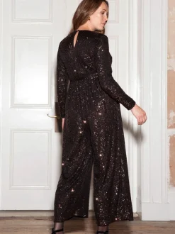 Seraphine Sequin Maternity Jumpsuit