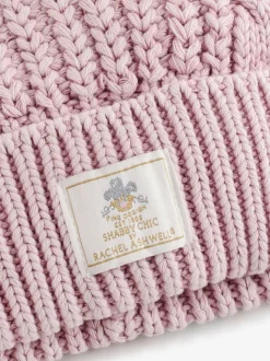 Shabby Chic by Rachel Ashwell® Roze gebreide kabelmuts