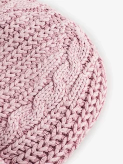 Shabby Chic by Rachel Ashwell® Roze gebreide kabelmuts