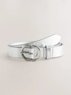 Silver Crackle - Normale PU-riem