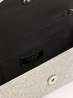 Silver Hotfix - Lipsy Clutch Bag