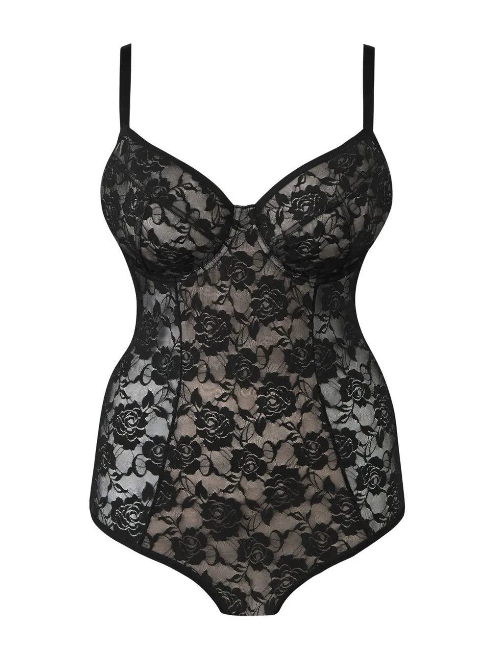 Simply Be Magisculpt Light Control Black Lace Bodyshaper