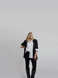 Simply Be oversized blazer met enkele rij knopen