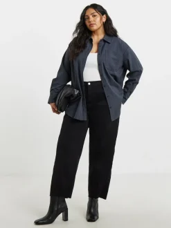 Simply Be Oversized Pinstripe Shirt