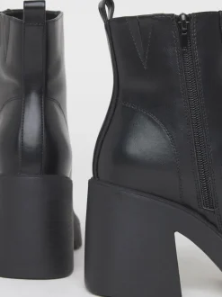Simply Be Platform Square Toe Ankle Boots