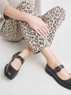 Simply Be Square Toe Flat Mary Jane Shoes