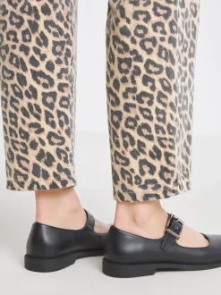 Simply Be Square Toe Flat Mary Jane Shoes