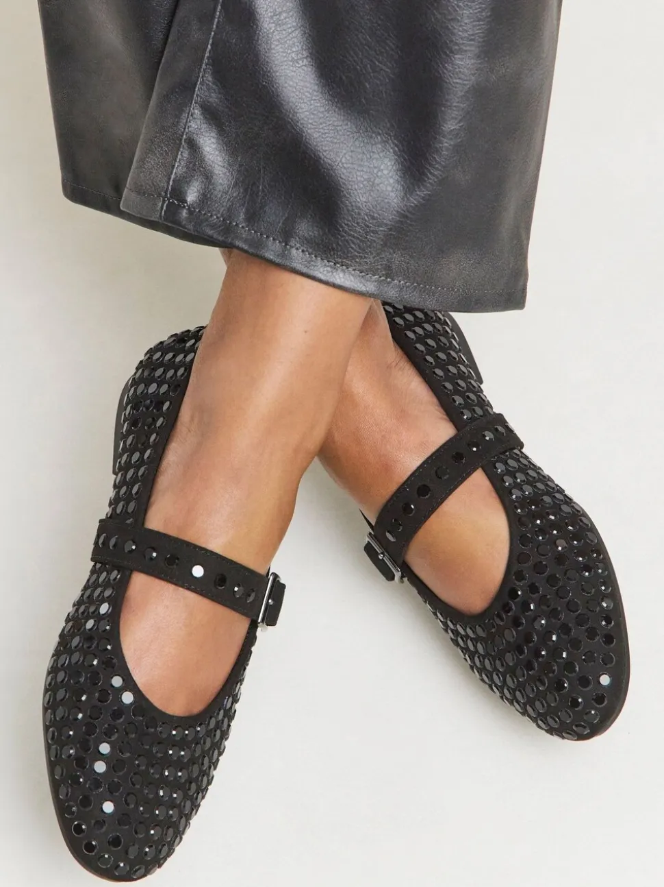 Simply Be Studded Mary Jane Shoes