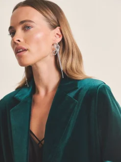 Simply Be Velvet Single Breasted Blazer