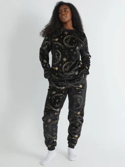 Skinnydip Celestial Gold Twosie Fleece Pyjamas Set