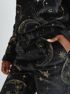 Skinnydip Celestial Gold Twosie Fleece Pyjamas Set