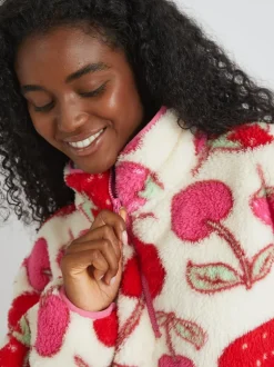 Skinnydip Cherry and Strawberry Longline Fleece