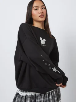 Skinnydip Disney Silver Foil Castle Sweatshirt