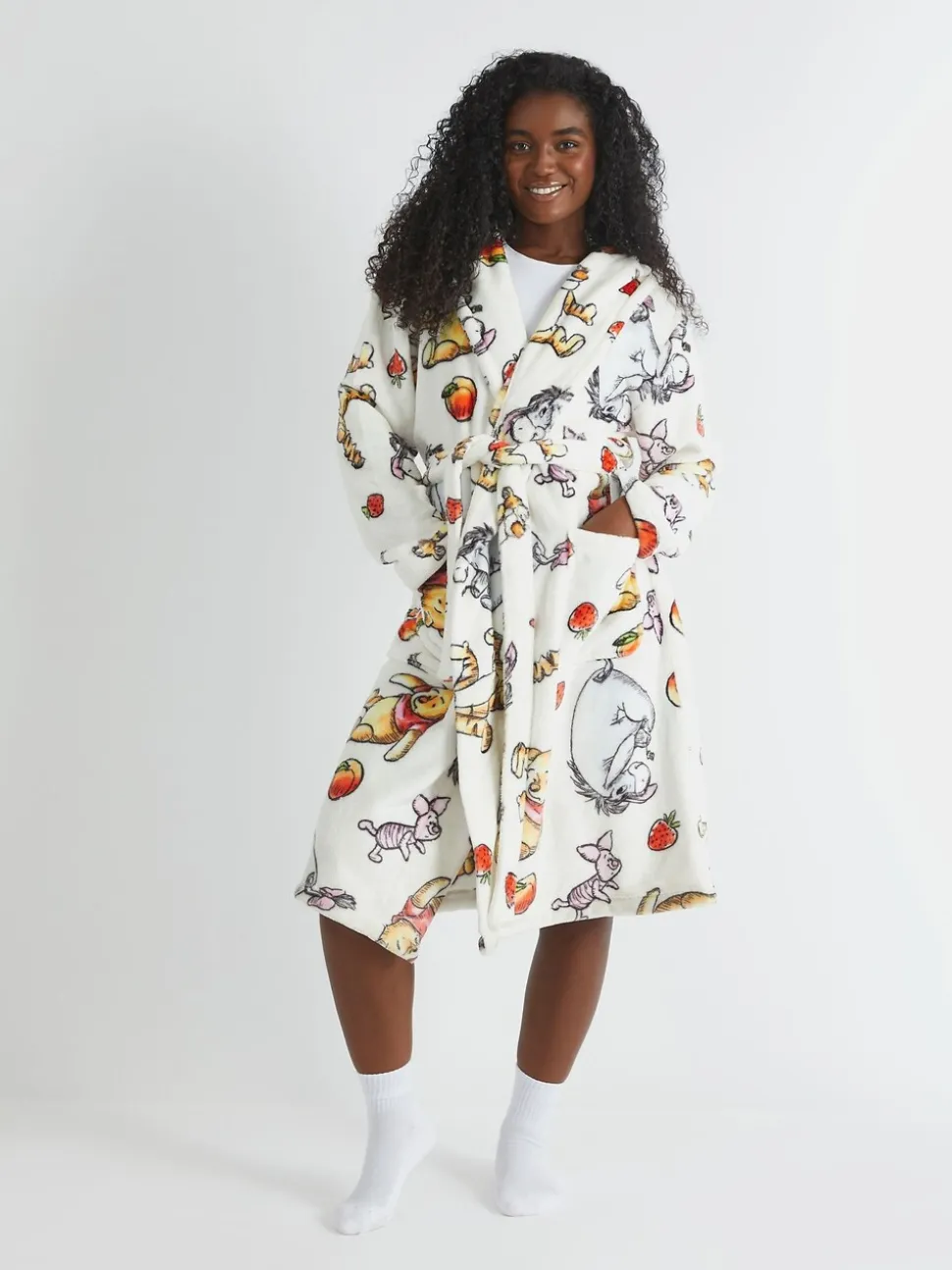 Skinnydip Disney Winnie The Pooh Fruit Dressing Robe