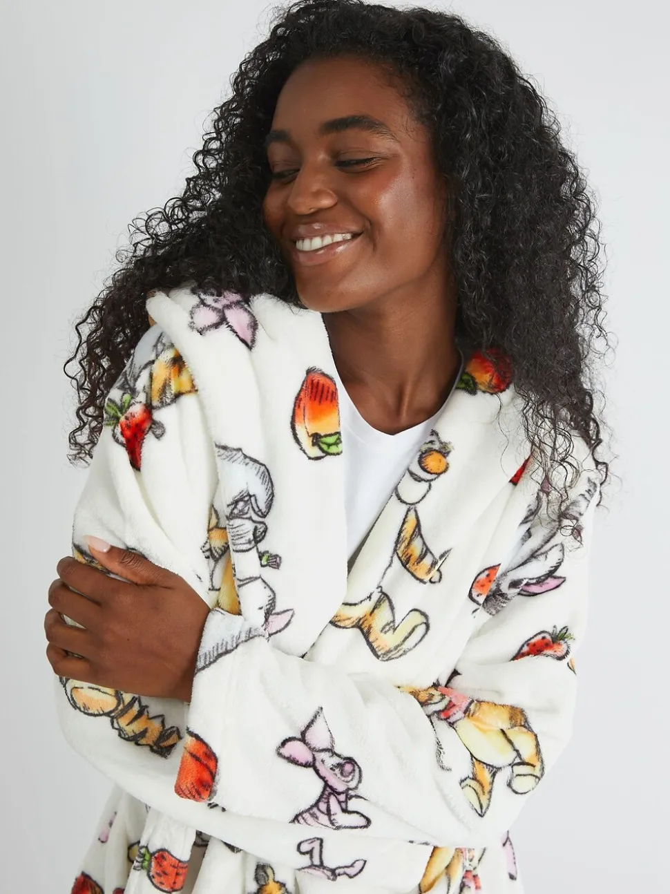 Skinnydip Disney Winnie The Pooh Fruit Dressing Robe