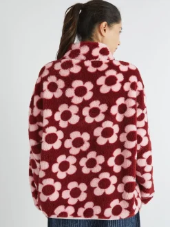 Skinnydip Flower Longline Fleece