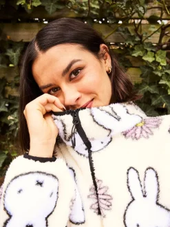 Skinnydip Miffy x Flower Longline Fleece