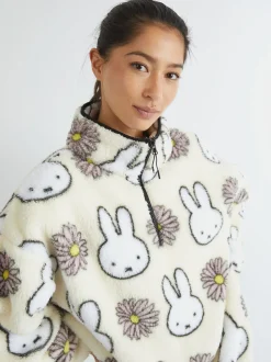 Skinnydip Miffy x Flower Longline Fleece