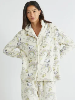 Skinnydip Peanuts x Skinnydip Snoopy Rainbow Fleece Pyjamas Set