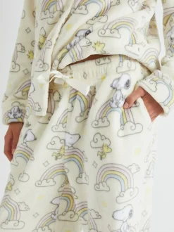 Skinnydip Peanuts x Skinnydip Snoopy Rainbow Fleece Pyjamas Set