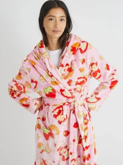 Skinnydip Strawberry Shortcake x Skinnydip Pink Dressing Robe