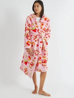 Skinnydip Strawberry Shortcake x Skinnydip Pink Dressing Robe