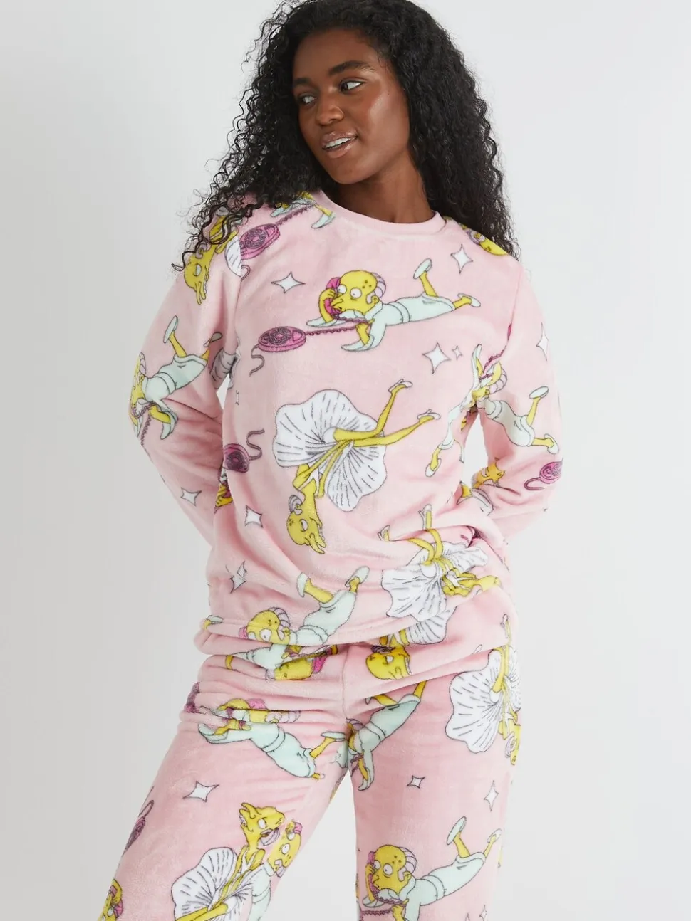 Skinnydip The Simpsons x Skinnydip Mr Burns Fleece Pyjamas Set