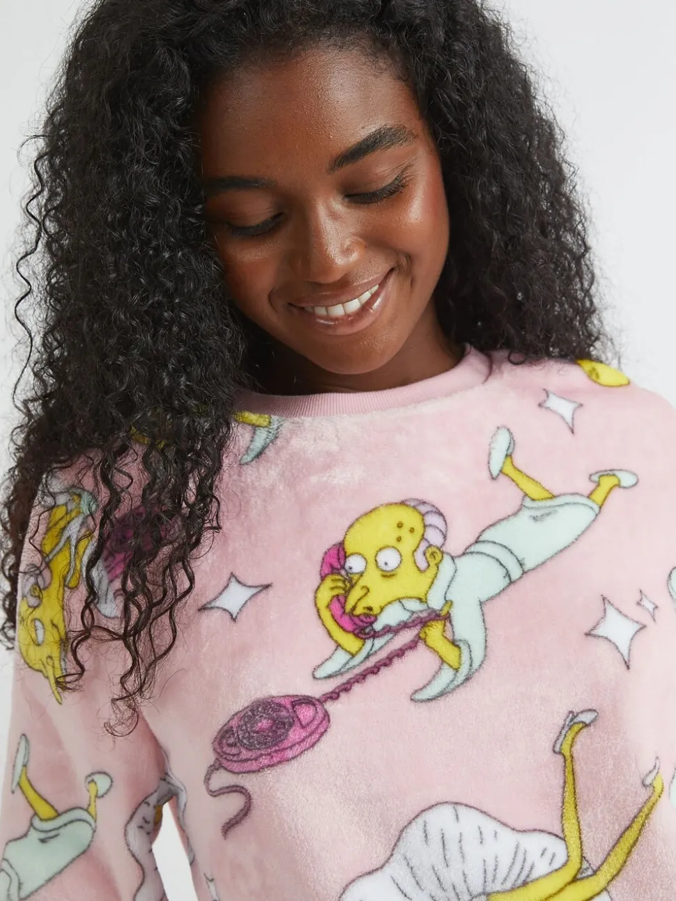 Skinnydip The Simpsons x Skinnydip Mr Burns Fleece Pyjamas Set