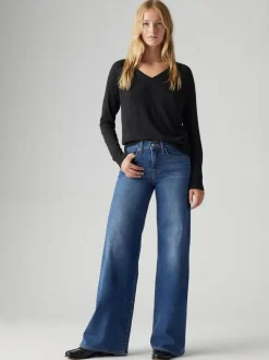Slim meisje - Levi's® 318 Shaping jeans met wijde pijpen