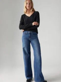 Slim meisje - Levi's® 318 Shaping jeans met wijde pijpen