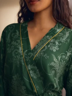 Smaragdgroen - Laura Ashley Josette badjas