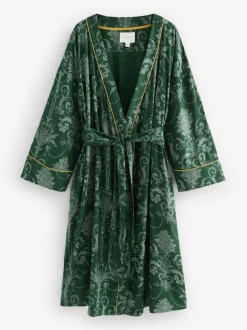 Smaragdgroen - Laura Ashley Josette badjas
